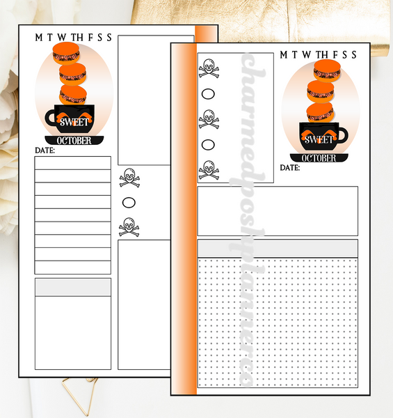 Daily Planner Pages | Sweet October | FREE